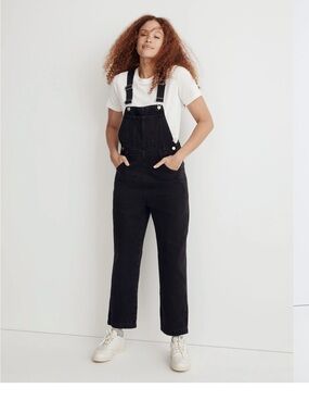Madewell Black Denim Overalls